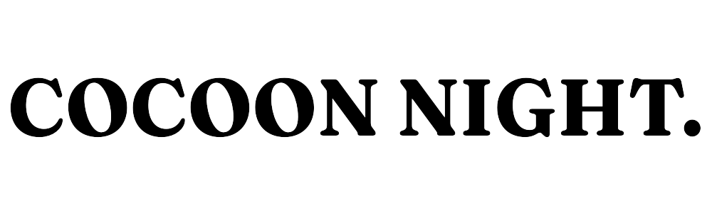 Logo Cocoonnight en lettres majuscules noires sur fond transparent.